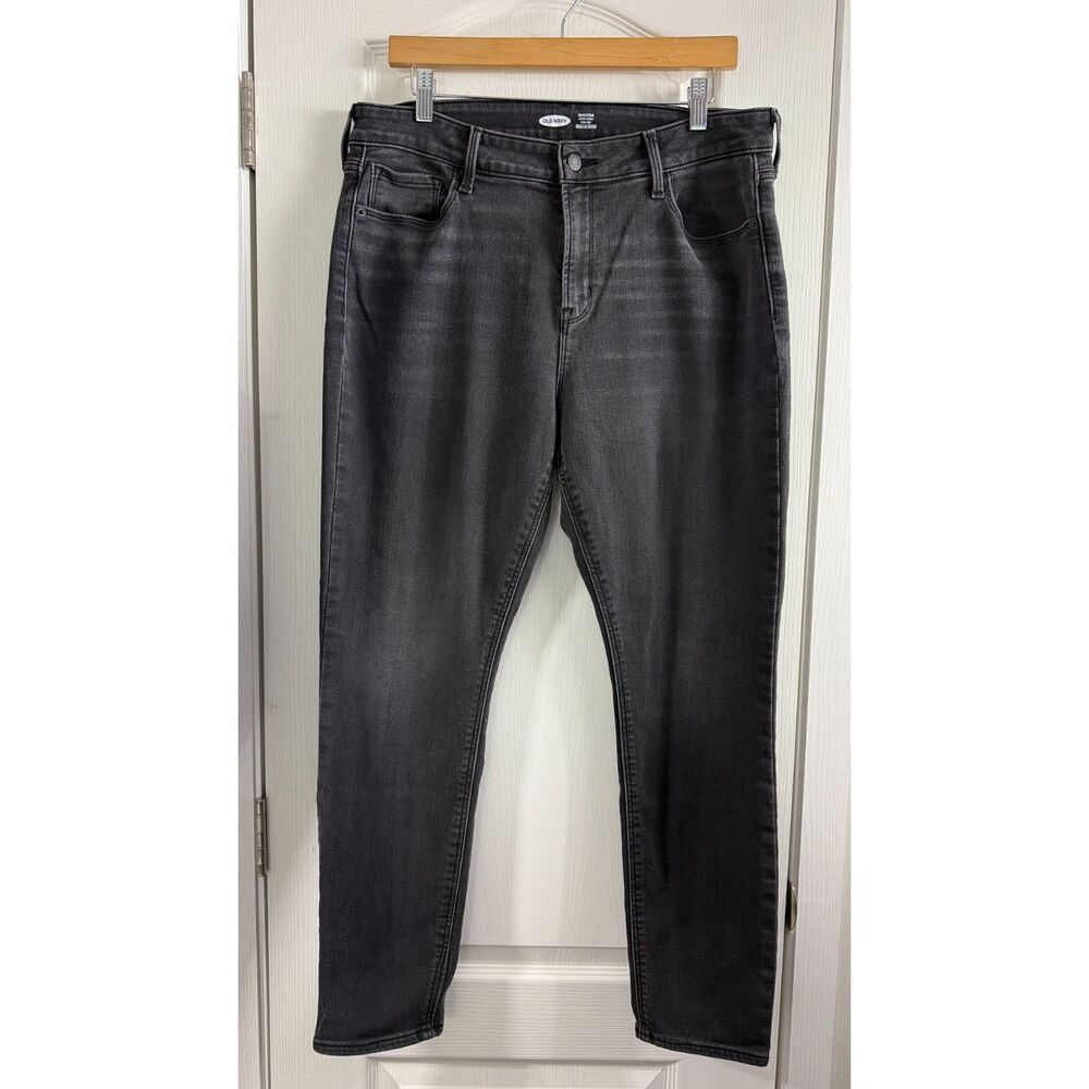 Old Navy Rockstar Womens 14 Super Skinny High Rise Built-In Warm Black Jeans